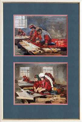 Радимов Павел Александрович. Лот из двух работ «Ткачихи»